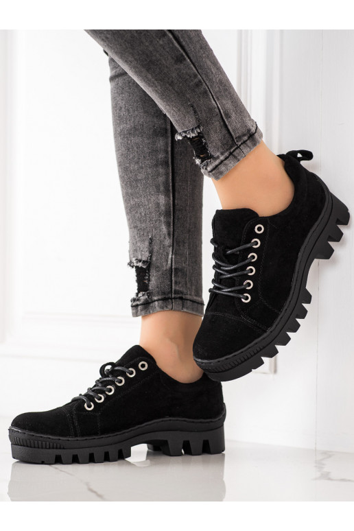 Čierne topánky na platforme S. Barski Čierne topánky na platforme S. Barski