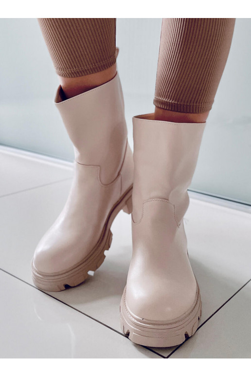 Dámske čižmy JOWITA BEIGE Dámske čižmy JOWITA BEIGE