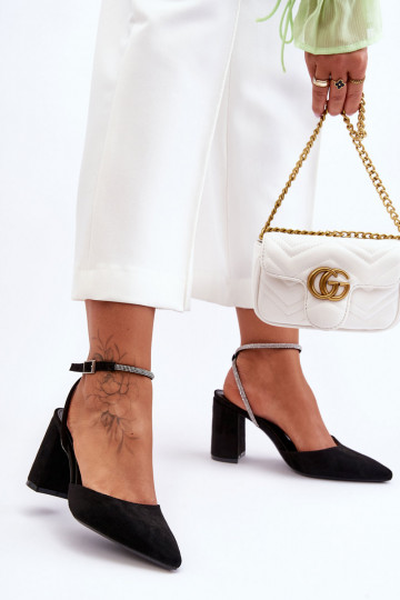 Čierne semišové topánky Lirosa