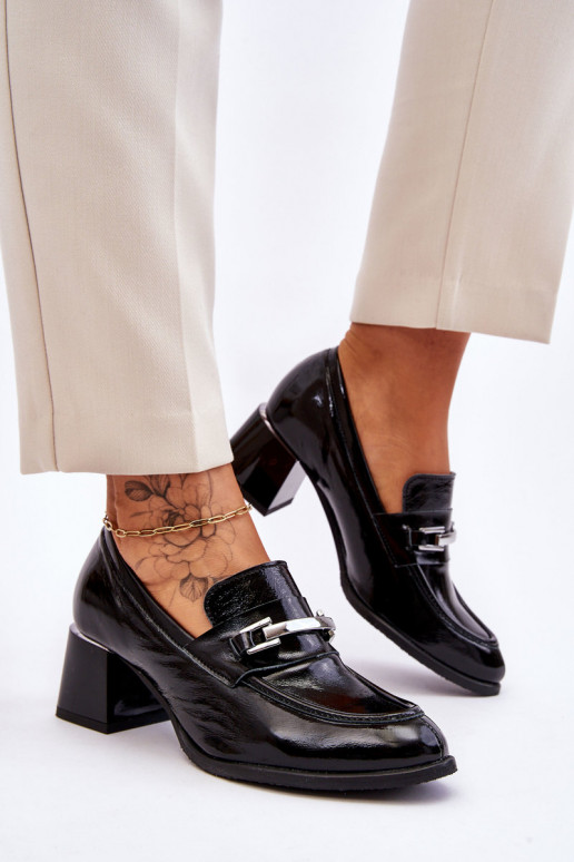 Lakované topánky čiernej farby Damira Lakované topánky čiernej farby Damira