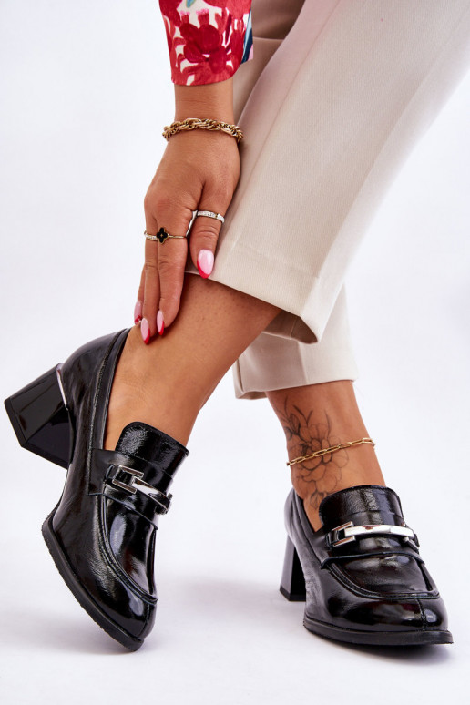 Lakované topánky čiernej farby Damira Lakované topánky čiernej farby Damira