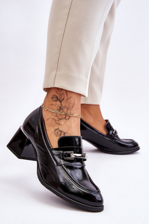 Lakované topánky čiernej farby Damira Lakované topánky čiernej farby Damira