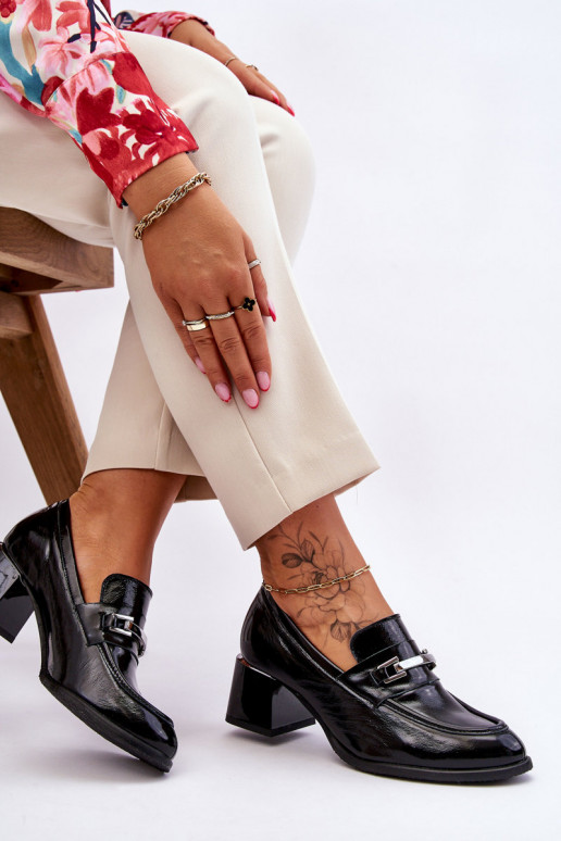 Lakované topánky čiernej farby Damira Lakované topánky čiernej farby Damira