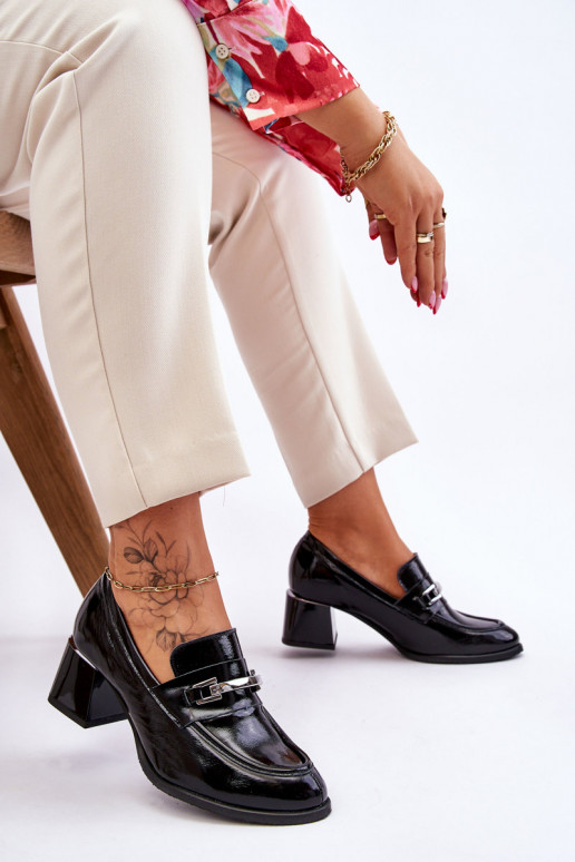 Lakované topánky čiernej farby Damira Lakované topánky čiernej farby Damira