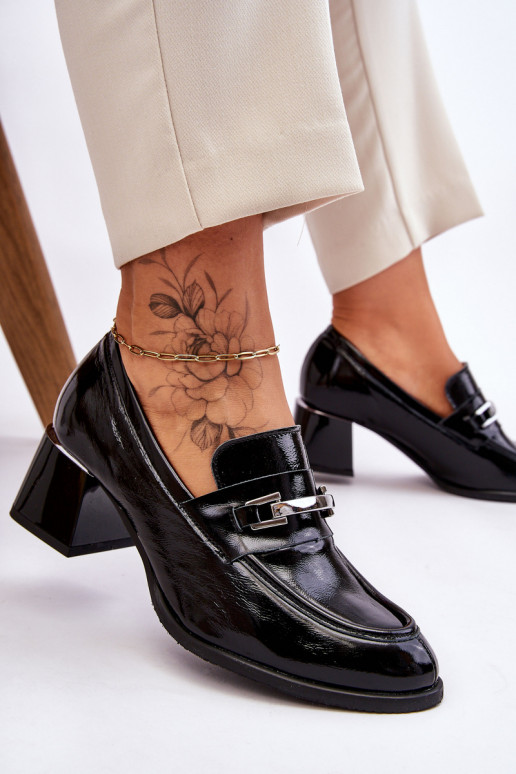 Lakované topánky čiernej farby Damira Lakované topánky čiernej farby Damira