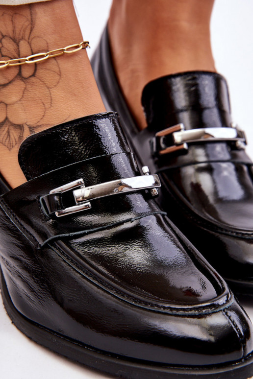 Lakované topánky čiernej farby Damira Lakované topánky čiernej farby Damira