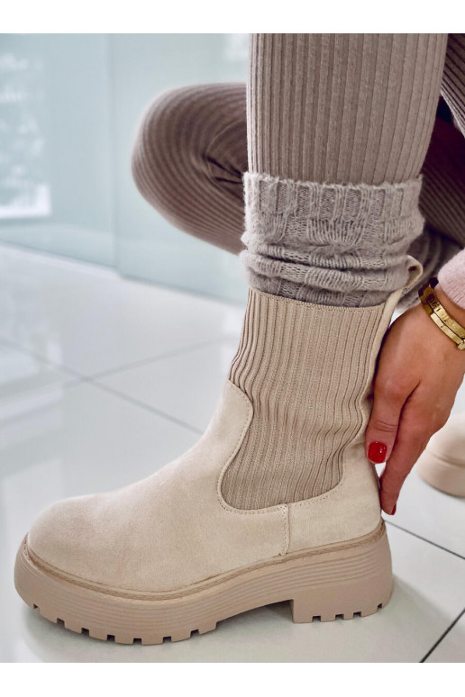 Elastické čižmy WINTERS BEIGE Elastické čižmy WINTERS BEIGE