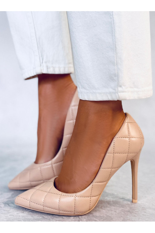 Topánky na tenkom podpätku RAQUEL NUDE