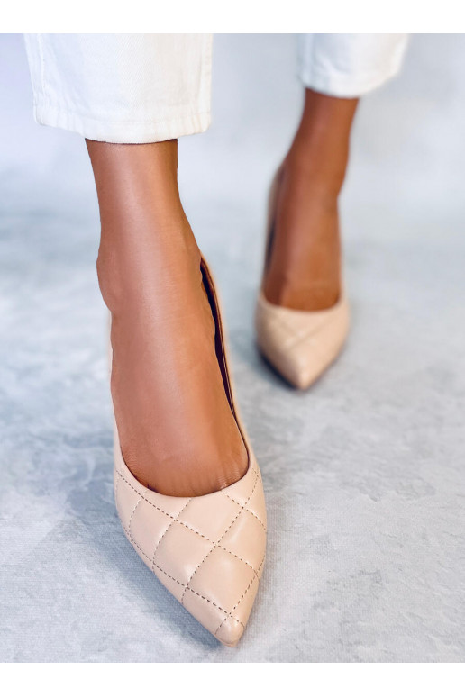 Topánky na tenkom podpätku RAQUEL NUDE