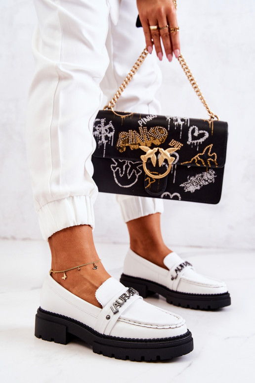 Mokasíny v bielej farbe La.Fi Jenefer Mokasíny v bielej farbe La.Fi Jenefer