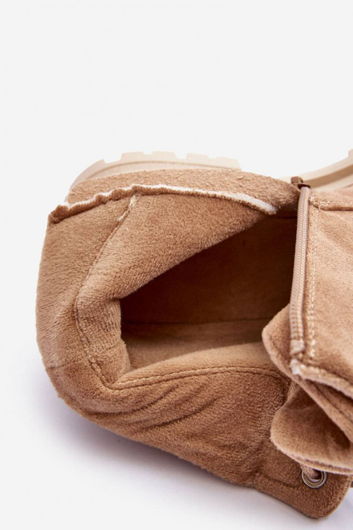oteplené semišové čižmy béžová Alden oteplené semišové čižmy béžová Alden