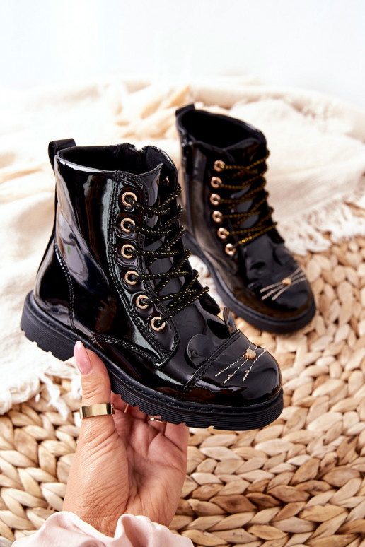 Detské čierne čižmy Detské čierne čižmy