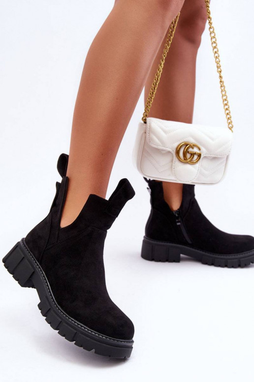 čižmy Cut Out čiernej farby Heaven čižmy Cut Out čiernej farby Heaven