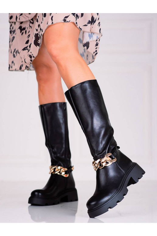 Shelovet členkové čižmy s retiazkou Shelovet členkové čižmy s retiazkou