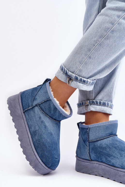 snehule s trblietkami s platformou v...