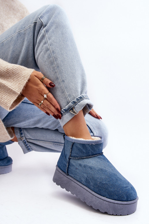 snehule s trblietkami s platformou v...