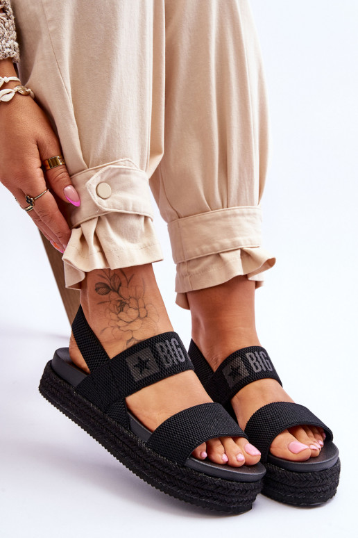 Čierne sandále modelu Big Star Čierne sandále modelu Big Star