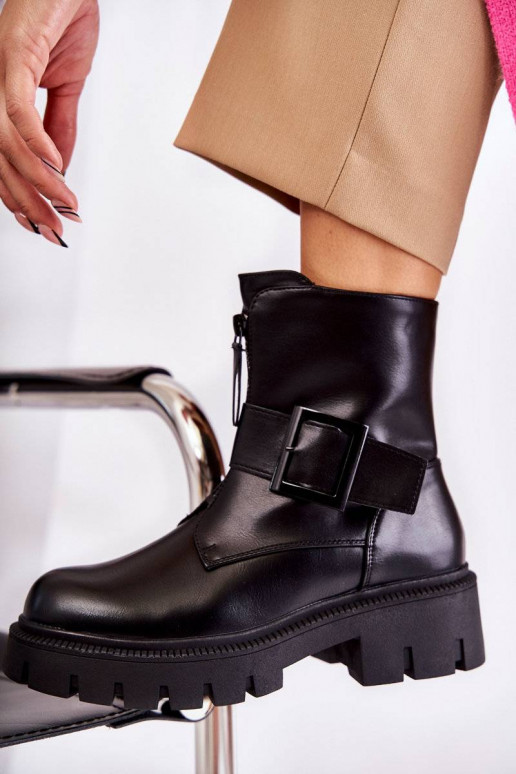 Teplé čižmy na zips v čiernej farbe... Teplé čižmy na zips v čiernej farbe...