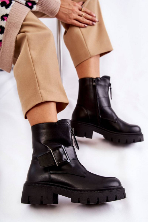 Teplé čižmy na zips v čiernej farbe... Teplé čižmy na zips v čiernej farbe...