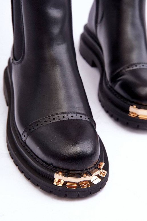 Dámske čižmy v čiernej farbe Nialee Dámske čižmy v čiernej farbe Nialee