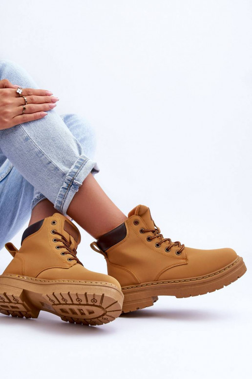 Vyhrievané čižmy hnedej farby Corbin