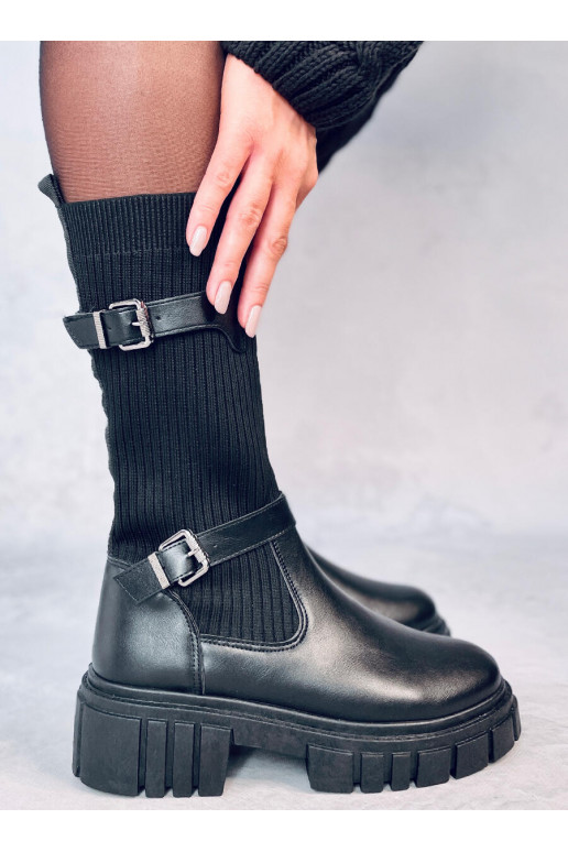 Dlhé čižmy v čiernej farbe RHEA BLACK Dlhé čižmy v čiernej farbe RHEA BLACK