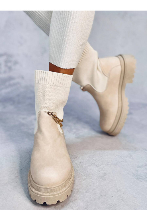 Béžový elastický zvršok JESSE BEIGE Béžový elastický zvršok JESSE BEIGE