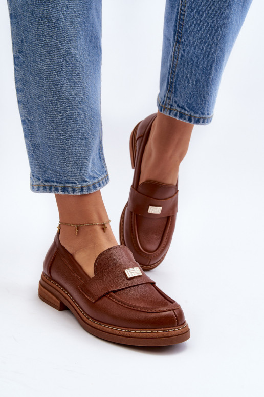 Hnedé mokasíny pre ženy Hnedé mokasíny pre ženy