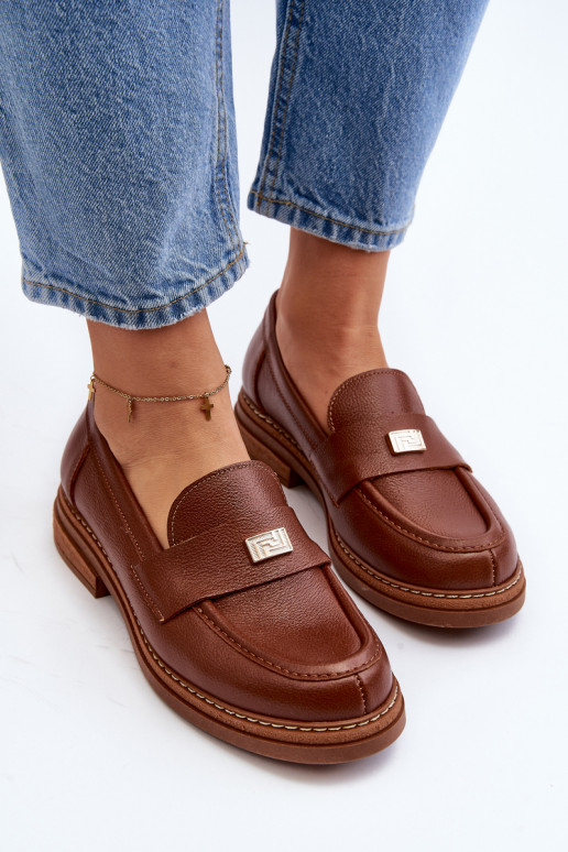 Hnedé mokasíny pre ženy Hnedé mokasíny pre ženy
