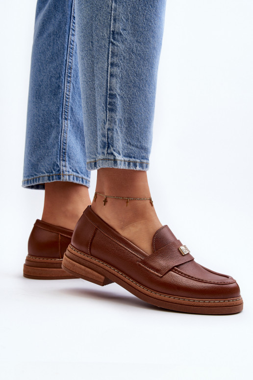 Hnedé mokasíny pre ženy Hnedé mokasíny pre ženy