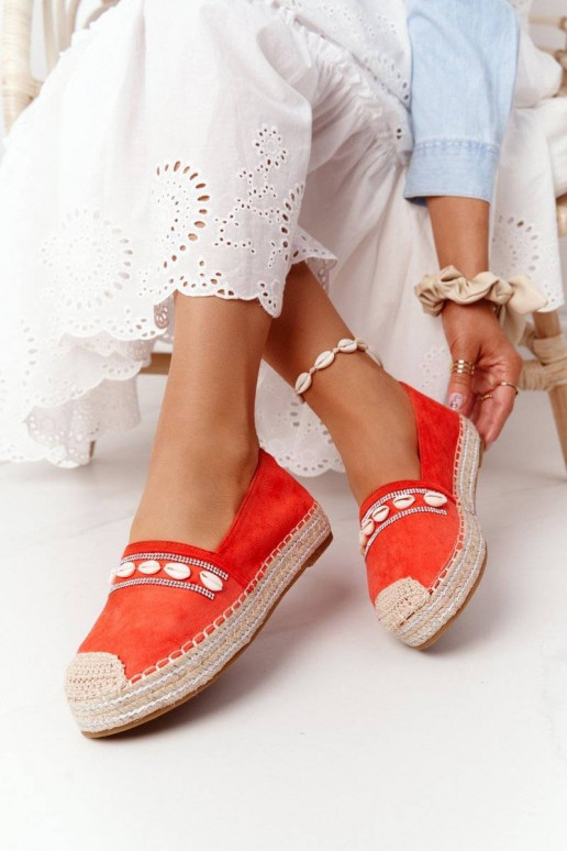 Platformové espadrilky s mušľami Mušle Platformové espadrilky s mušľami Mušle