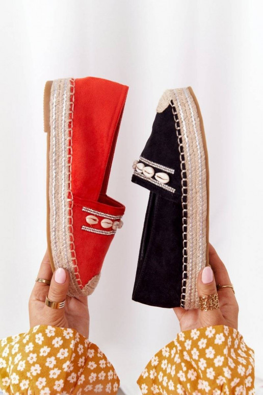 Platformové espadrilky s mušľami Mušle Platformové espadrilky s mušľami Mušle