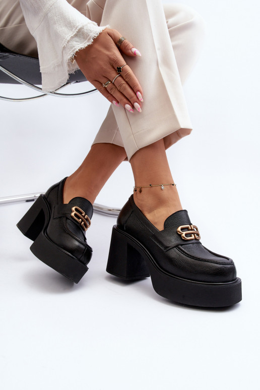 Čižmy s podpätkom čiernej farby Zazoo Čižmy s podpätkom čiernej farby Zazoo