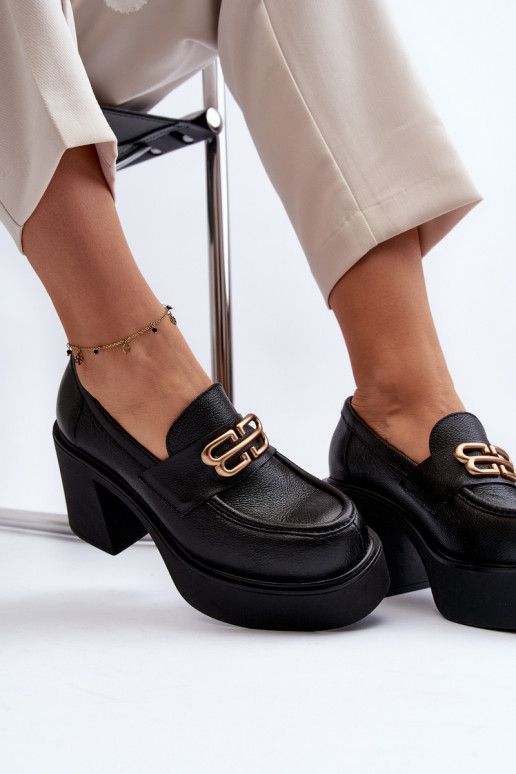 Čižmy s podpätkom čiernej farby Zazoo Čižmy s podpätkom čiernej farby Zazoo