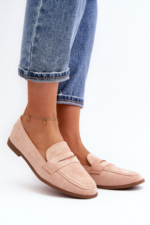 Klasický model mokasín v ružovej... Klasický model mokasín v ružovej...