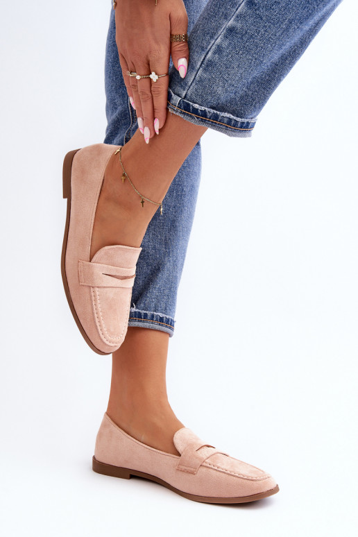 Klasický model mokasín v ružovej... Klasický model mokasín v ružovej...