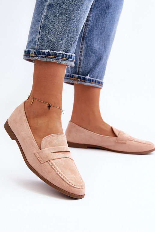 Klasický model mokasín v ružovej... Klasický model mokasín v ružovej...