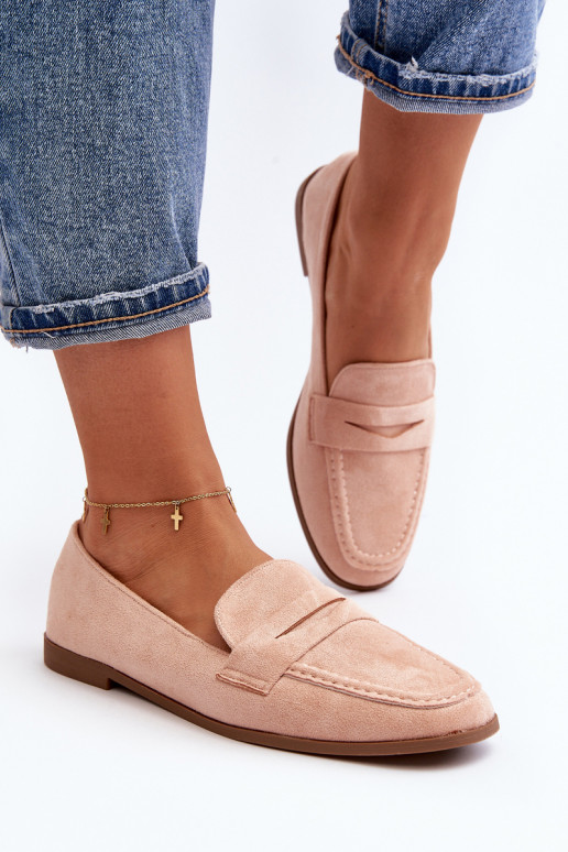 Klasický model mokasín v ružovej... Klasický model mokasín v ružovej...