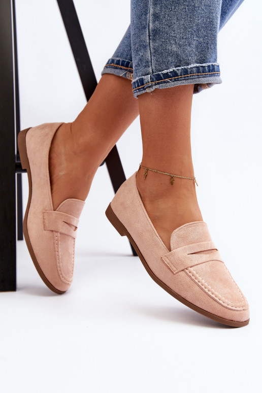 Klasický model mokasín v ružovej... Klasický model mokasín v ružovej...