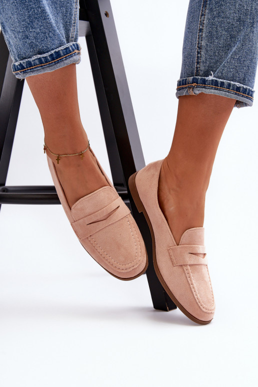 Klasický model mokasín v ružovej... Klasický model mokasín v ružovej...