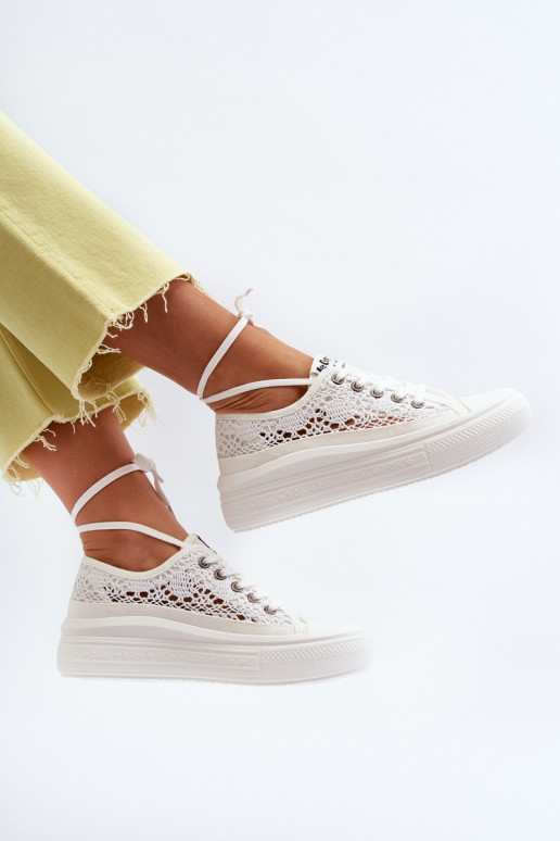 Voľnočasová obuv s čipkovanými...