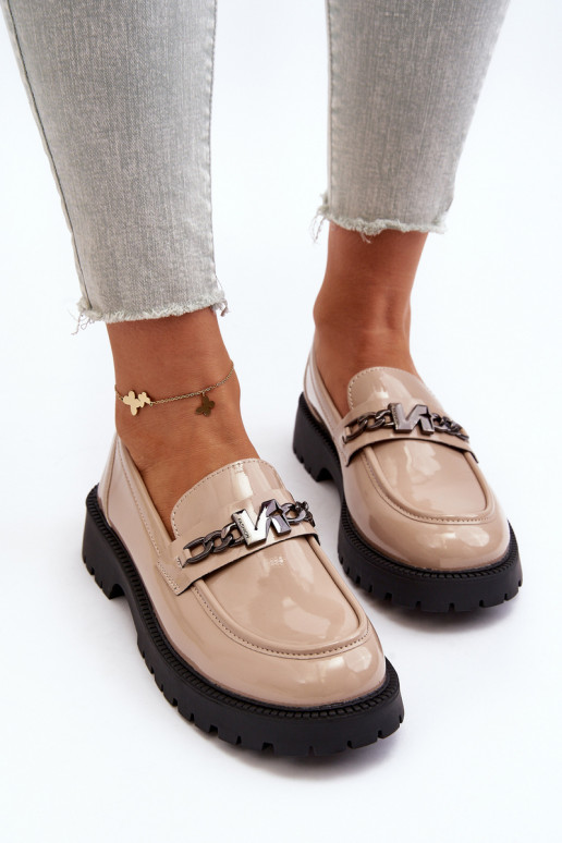 Mokasíny s lakovým efektom so... Mokasíny s lakovým efektom so...