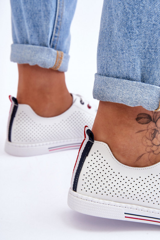 Voľnočasová obuv bielej farby S.Barski