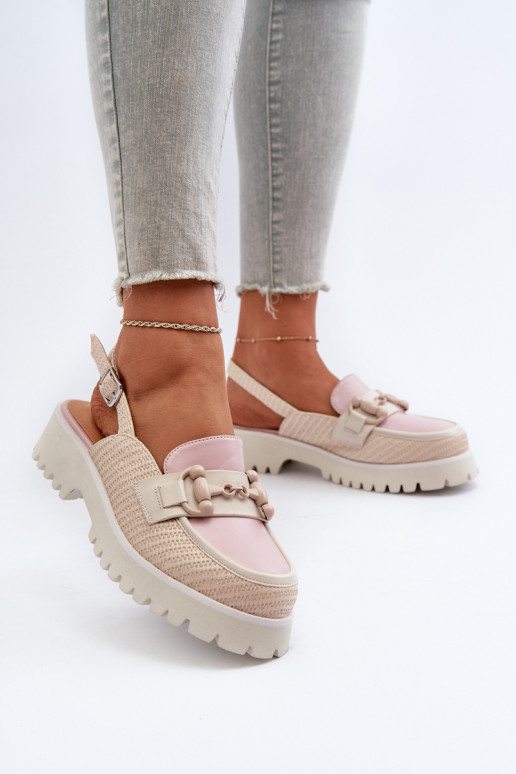 Dámske sandále na širokých podpätkoch...