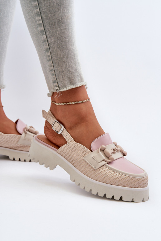 Dámske sandále na širokých podpätkoch...