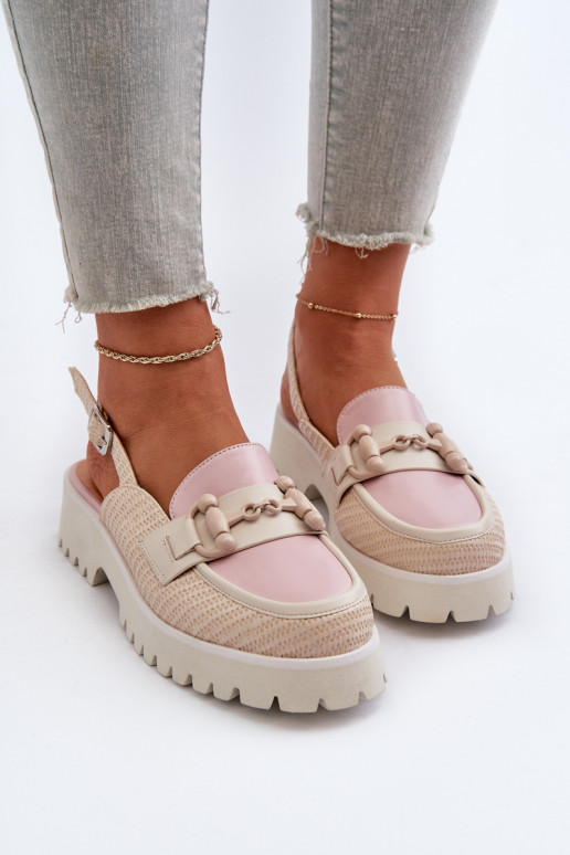 Dámske sandále na širokých podpätkoch...