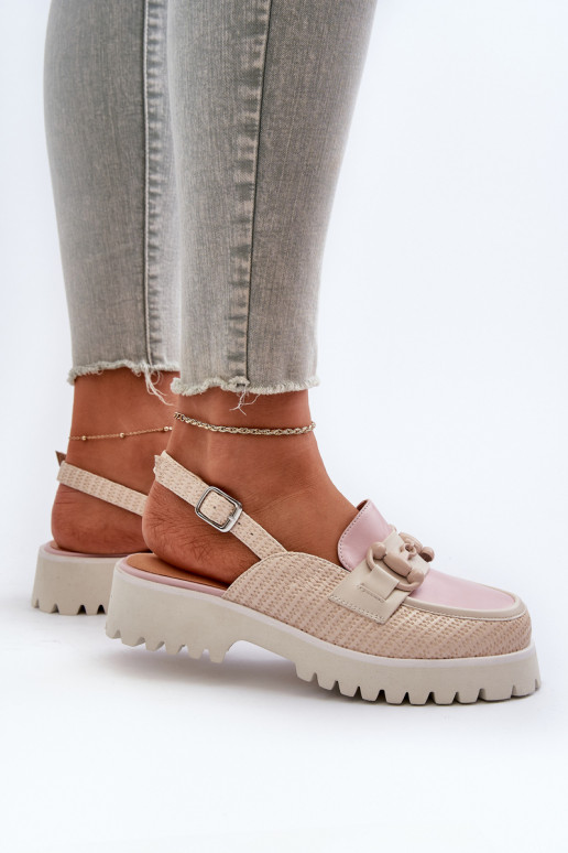 Dámske sandále na širokých podpätkoch...