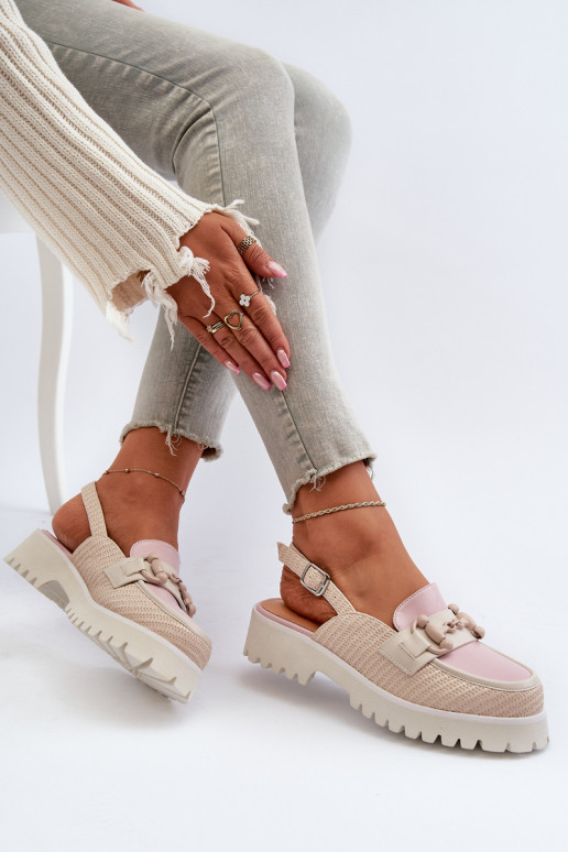 Dámske sandále na širokých podpätkoch...