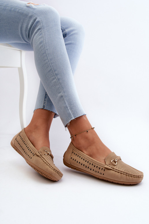Dámske mokasíny s prelamovanými...