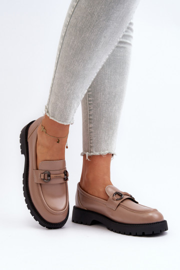 Mokasíny béžové Ledda